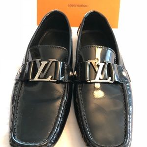 Patent leather Louis Vuitton men’s shoes.